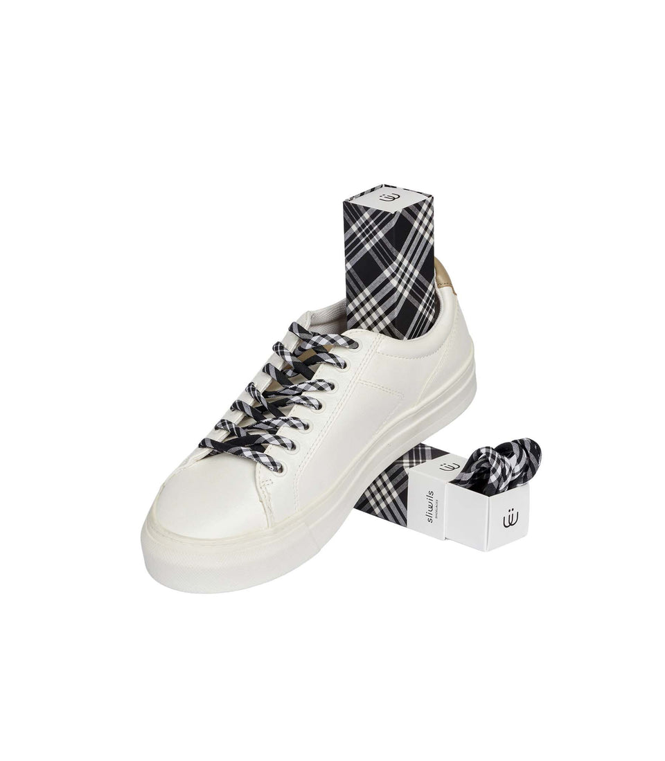 Lacets GENUINE CAMBRIDGE (BLACK&WHITE) - 3 pièces