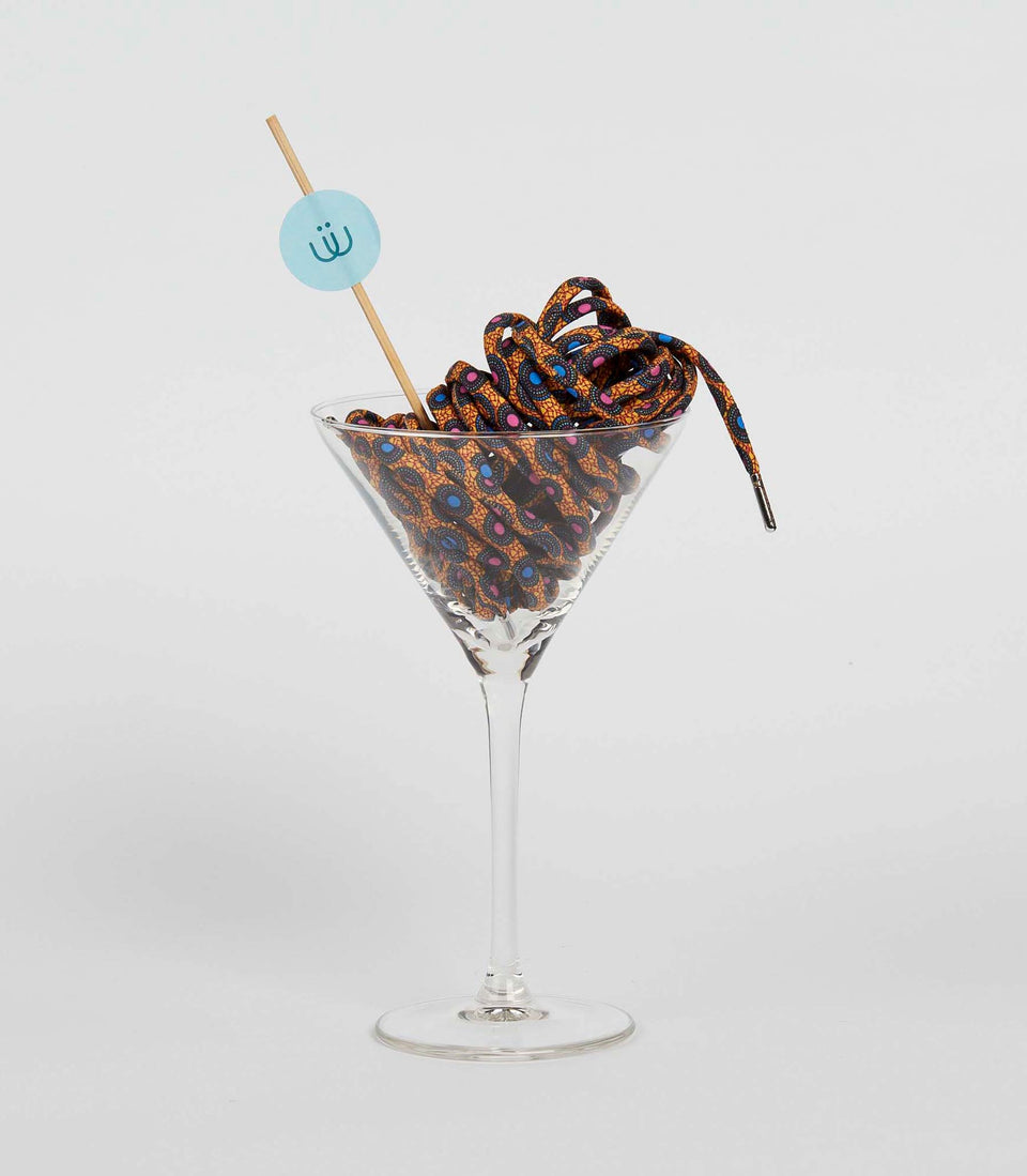 Lacets ETHNIC BALAM (Orange/Bleu/Violet)- 3 pièces