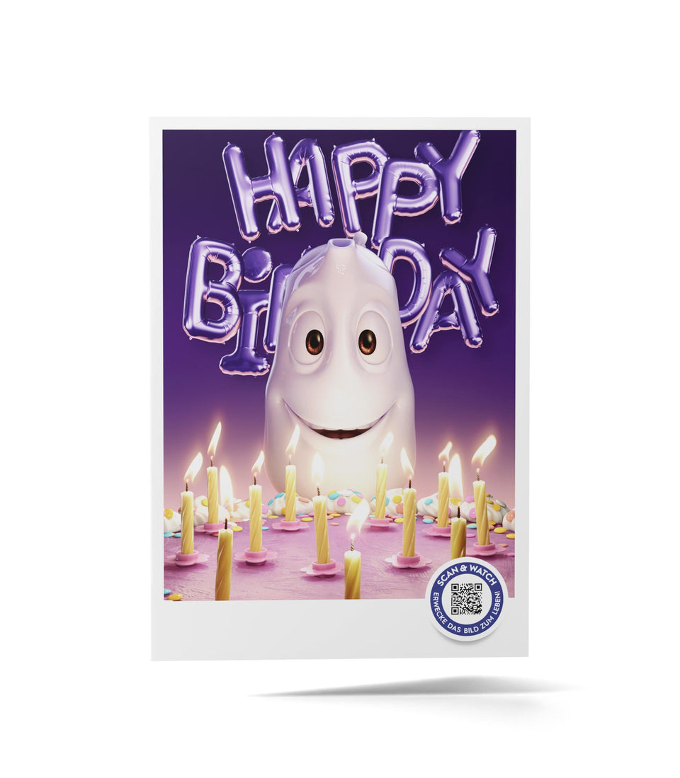 Carte d’anniversaire en réalité augmentée – Soufflez! - 6 pièces