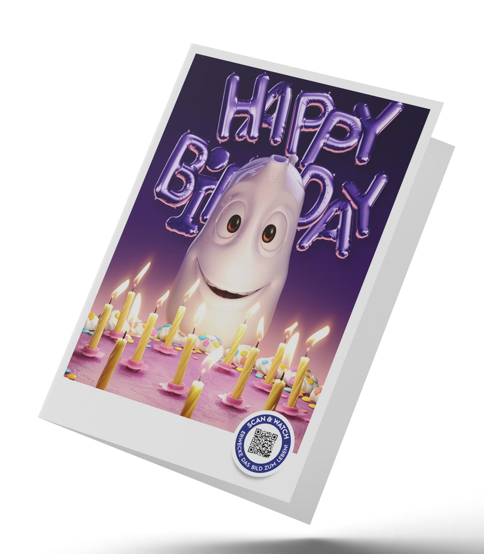 Carte d’anniversaire en réalité augmentée – Soufflez! - 6 pièces