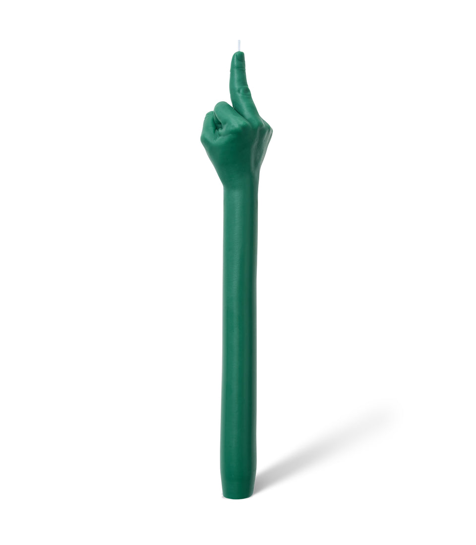 3D Bougie doigt d’honneur verte F*CK YOU