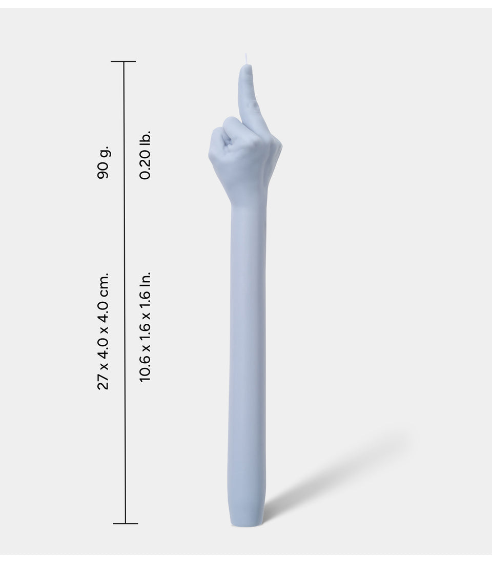3D Bougie doigt d’honneur gris F*CK YOU