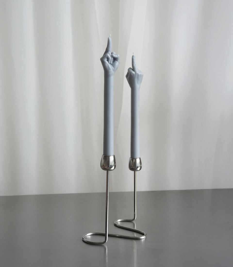 3D Bougie doigt d’honneur gris F*CK YOU