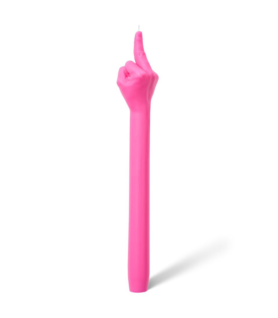 3D Bougie doigt d’honneur rose F*CK YOU