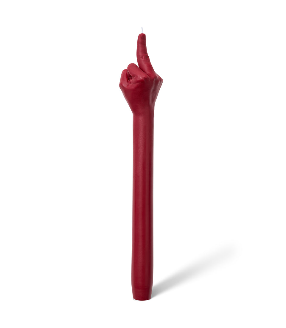 3D Bougie doigt d’honneur rouge F*CK YOU