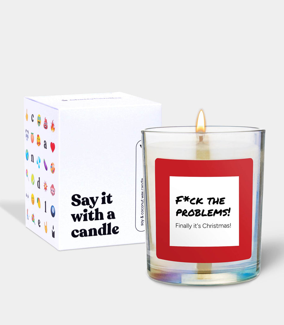 Bougie F*ck the problems! Finally it's Christmas! - 2 pièces