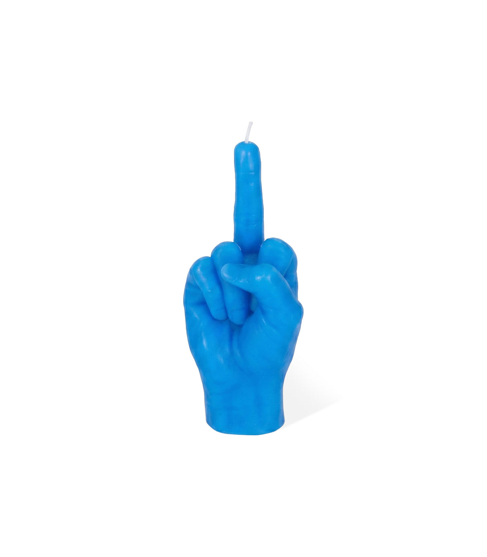 Bougie F*ck You Bleu Petite - 2 pièces