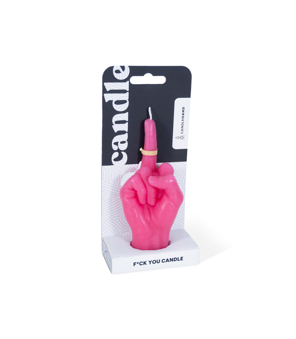 Bougie F*ck You Rose Petite - 2 pièces