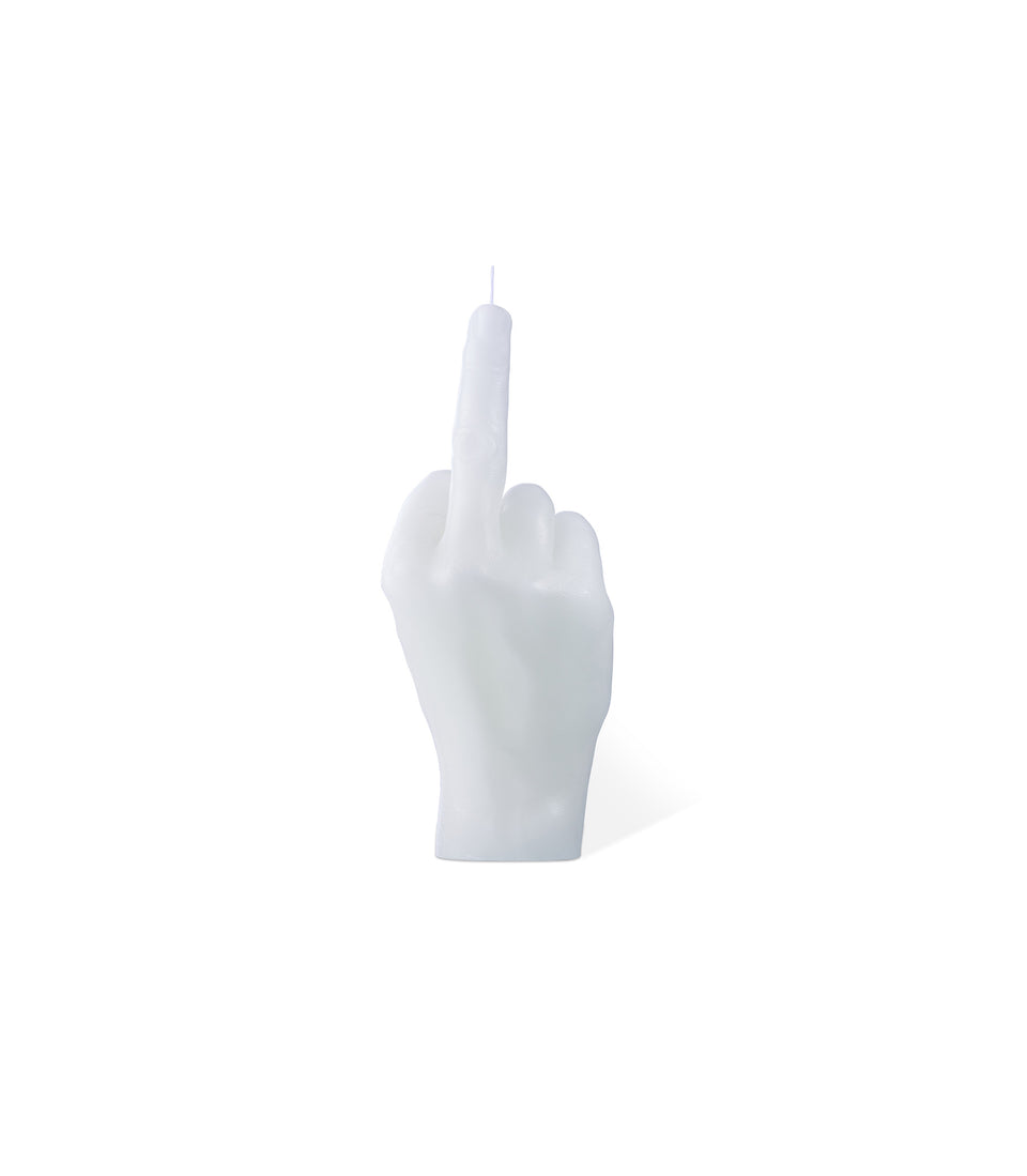 Bougie F*ck You Blanc Petite - 2 pièces