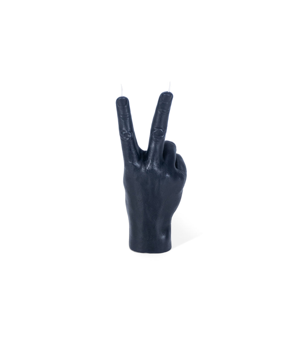 Bougie Peace Noir Petite - 2 pièces