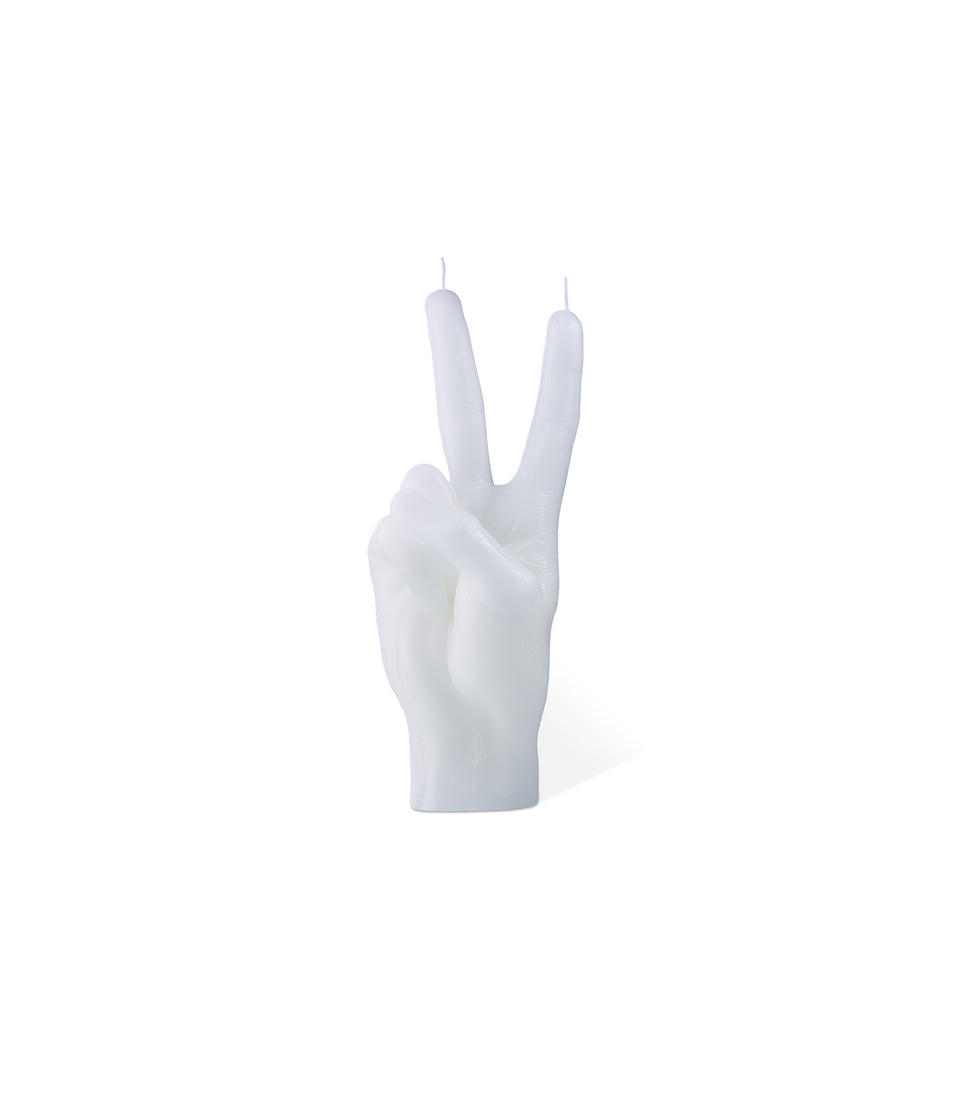 Bougie Peace Blanc Petite - 2 pièces