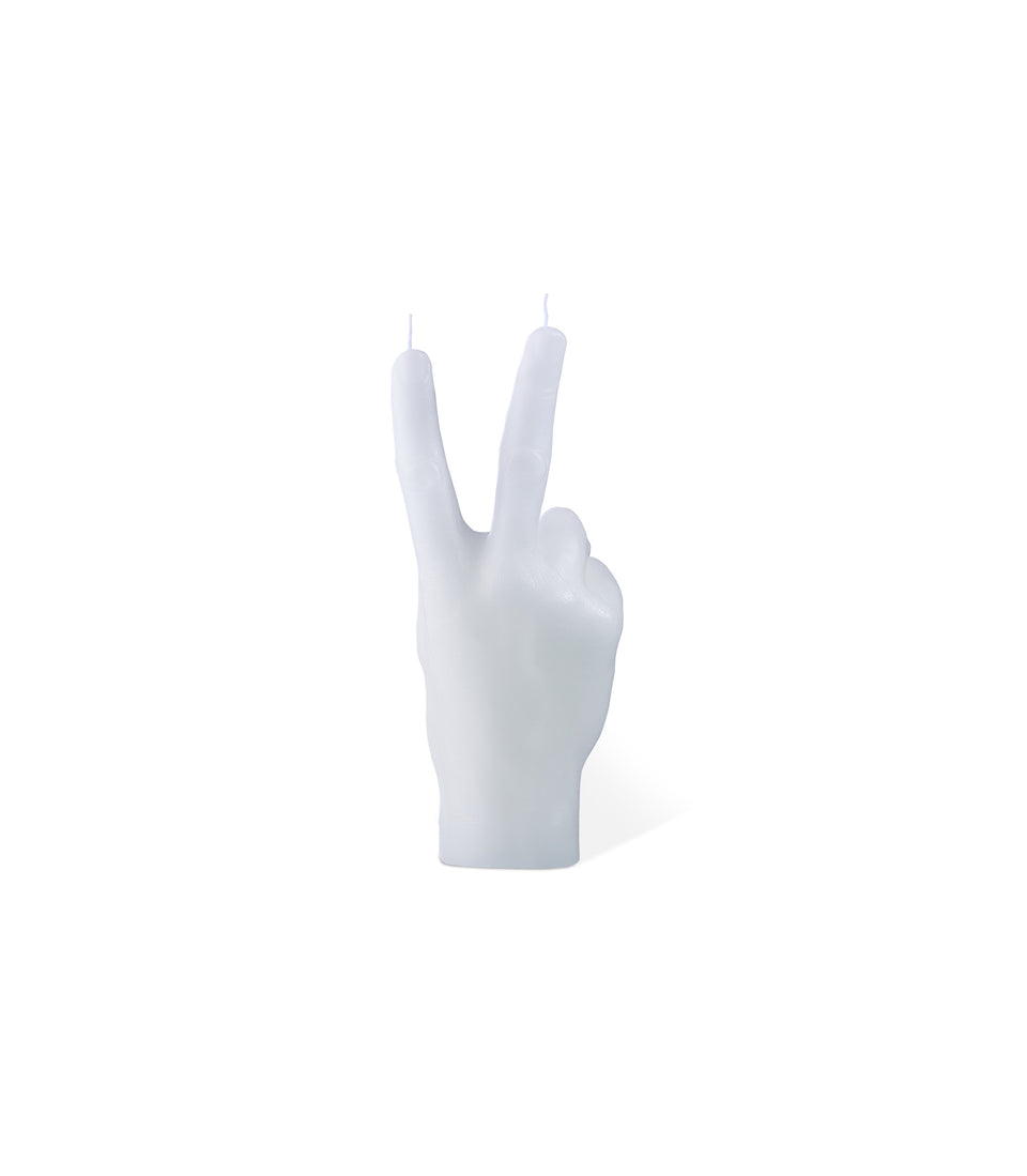 Bougie Peace Blanc Petite - 2 pièces