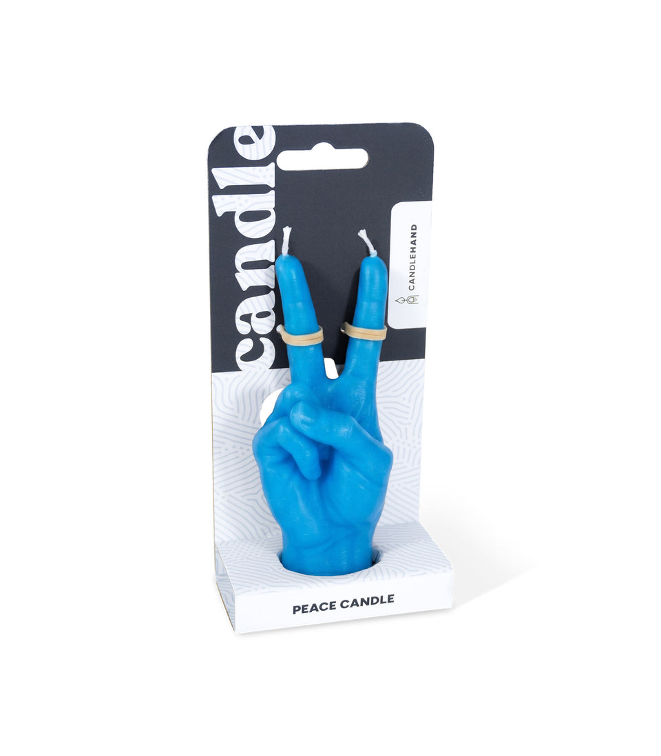 Bougie Peace Blue Petite - 2 pièces
