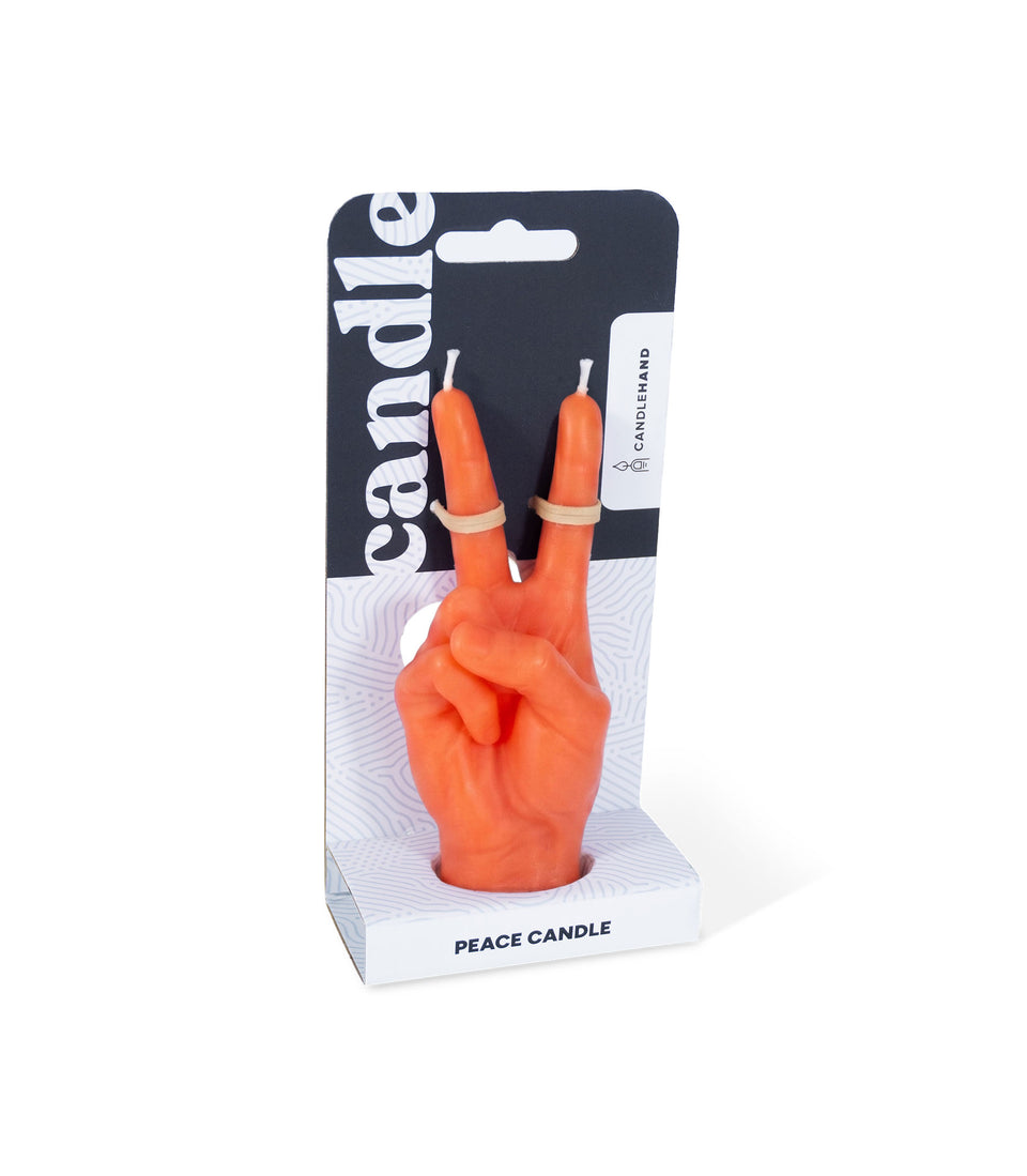 Bougie Peace Orange Petite - 2 pièces