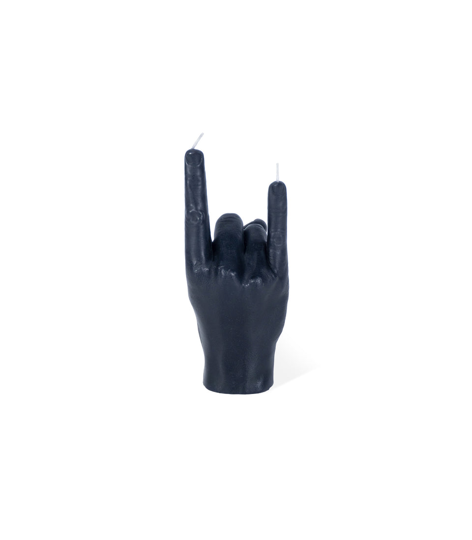 Bougie You Rock Noir Petite - 2 pièces