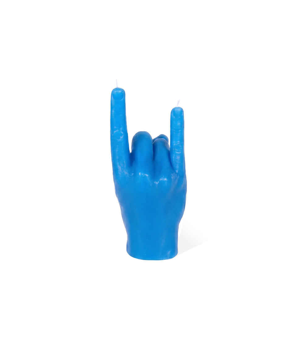 Bougie You Rock Bleu Petite - 2 pièces