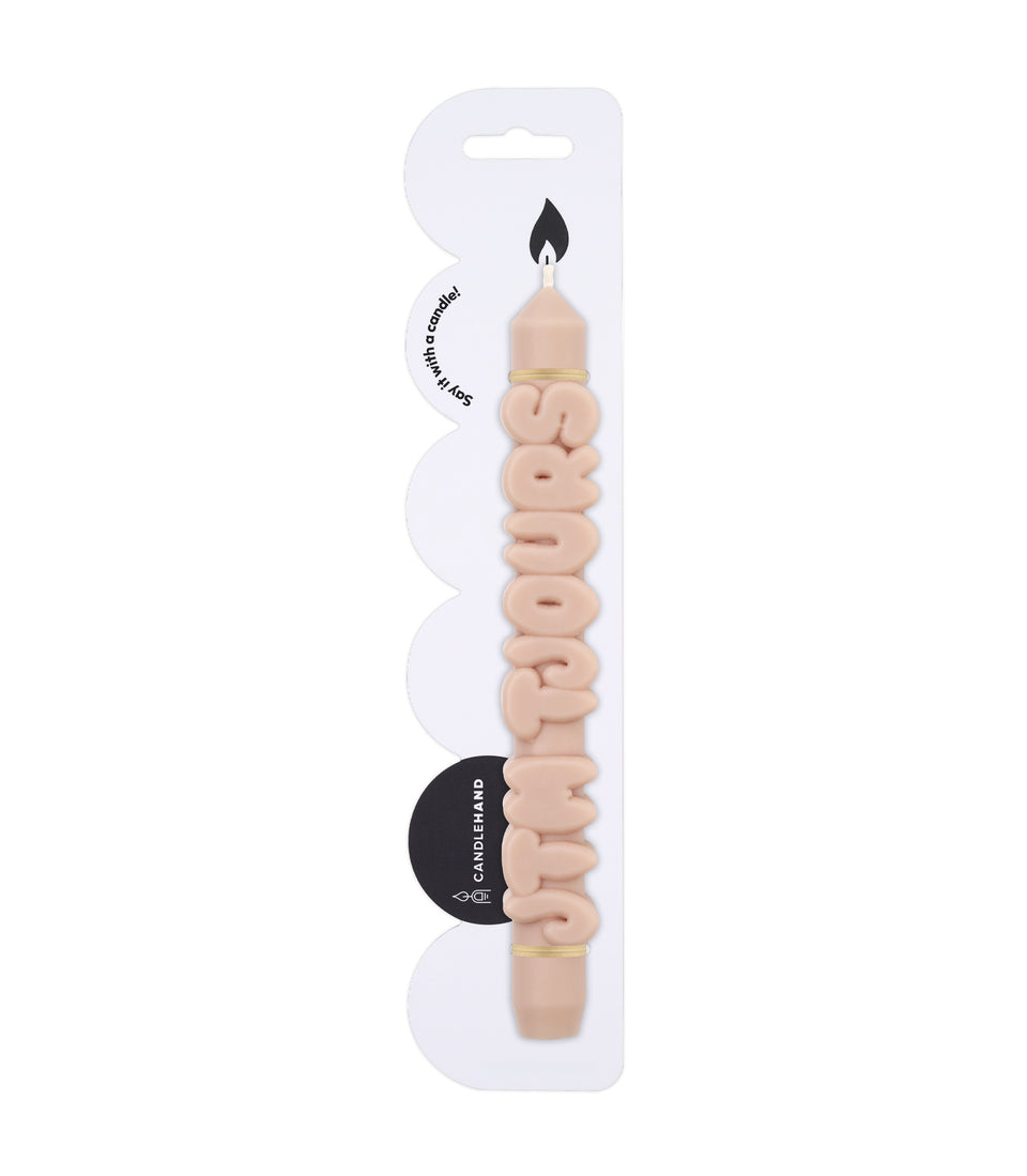 3D Bougie JTMTjours Créme - 2 pièces
