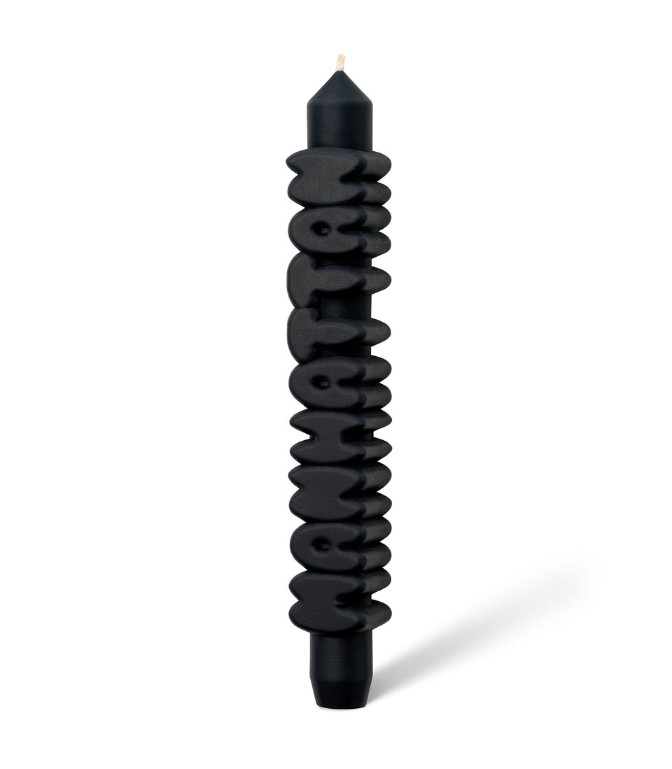 3D Bougie MANHATTAN noire - 2 pièces