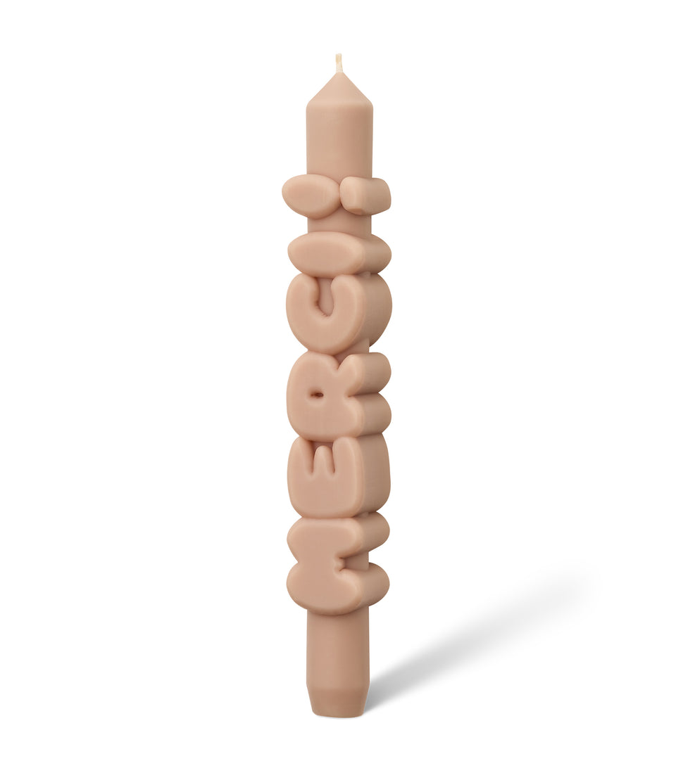 Bougie MERCI! crème - 2 pièces