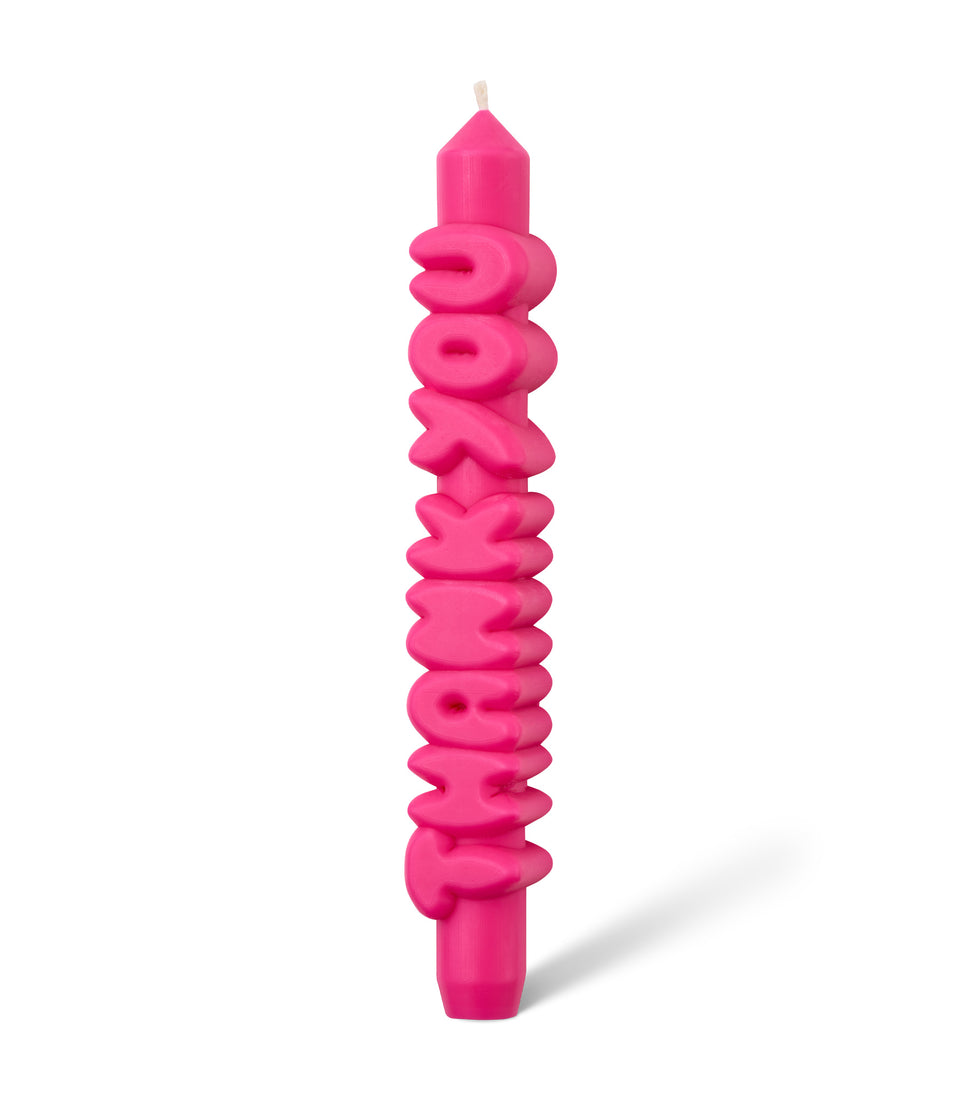 3D Bougie Thank You Rose- 2 pièces