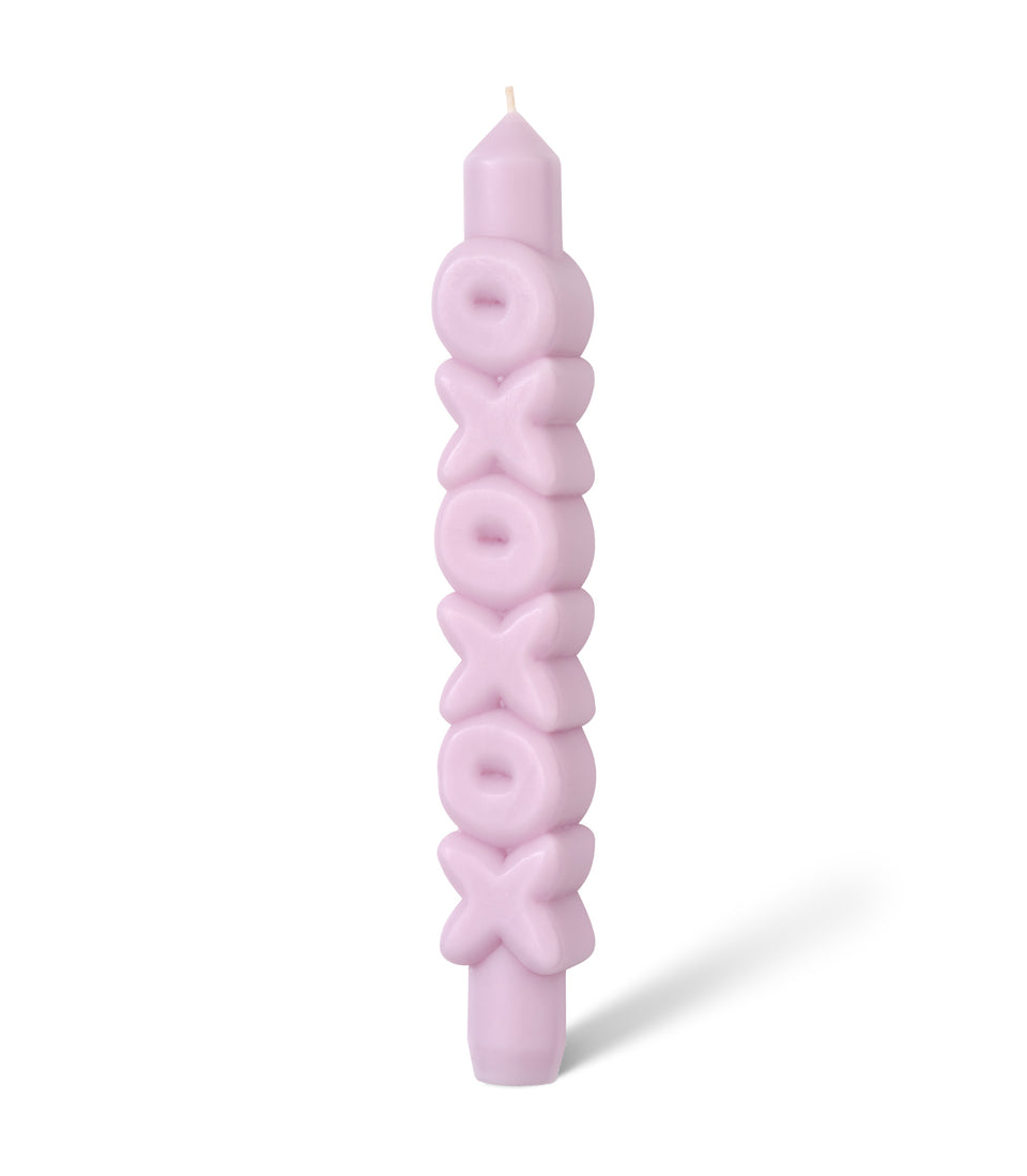 3D Bougie XOXOXO Lilac - 2 pièces