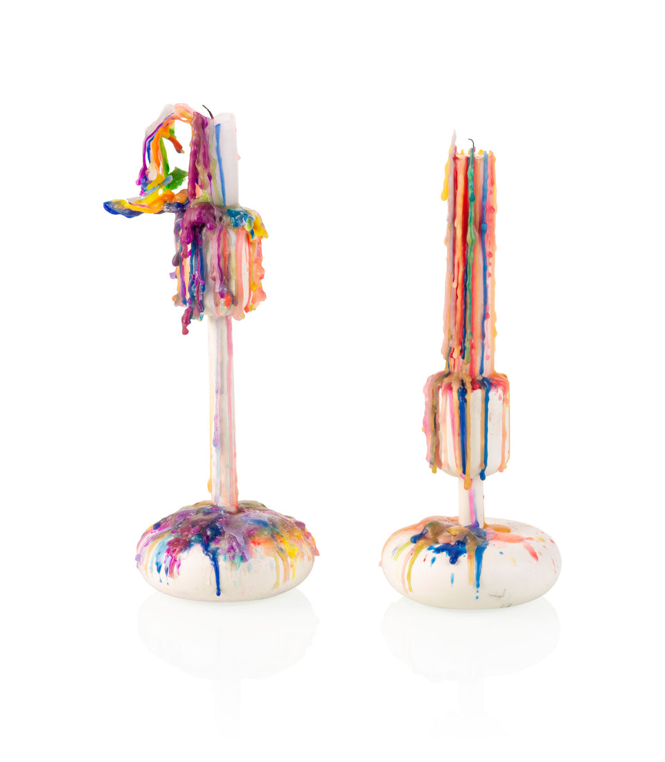 Sigro Lot De 2 Bougies Drip Colorées R12 - Cire Multicolore Pour Décoration Sur Bouteille Sigro Lot De 2 Bougies Drip Colorées R12 - Cire Multicolore Pour Décoration Sur Bouteille