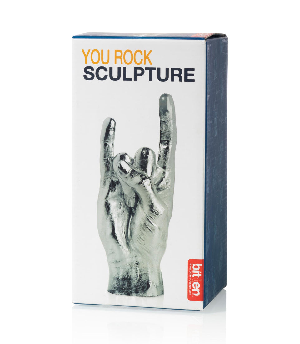 Sculpture Rock 'n Roll Argent- 4 pièces